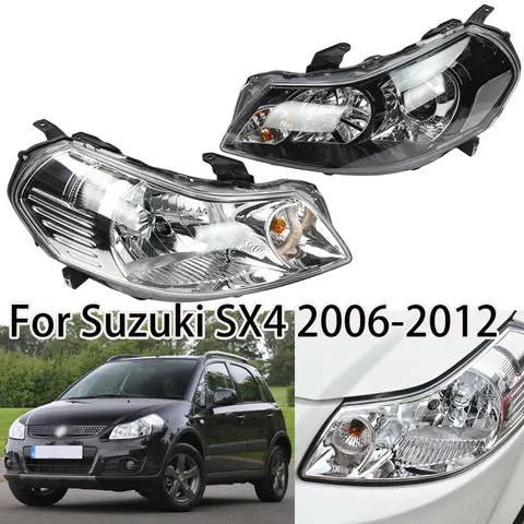 자동차 앞 범퍼 헤드라이트, 스즈키 SX4 2006-2012 용 헤드램프, 자동 화이트 타입, 블랙 타입, 프론트 드라이빙 헤드 라이트 자동차 앞 범퍼 헤드라이트, 스즈키 SX4 2006-2012 용 헤드램프, 자동 화이트 타입, 블랙 타입, 프론트 드라이빙 헤드 라이트