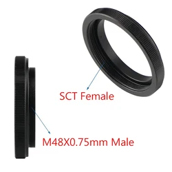 SCT Female internal thread to M48*0.75mm Male external thread Astronomical Telescope Photography Adapter Ring Accessories