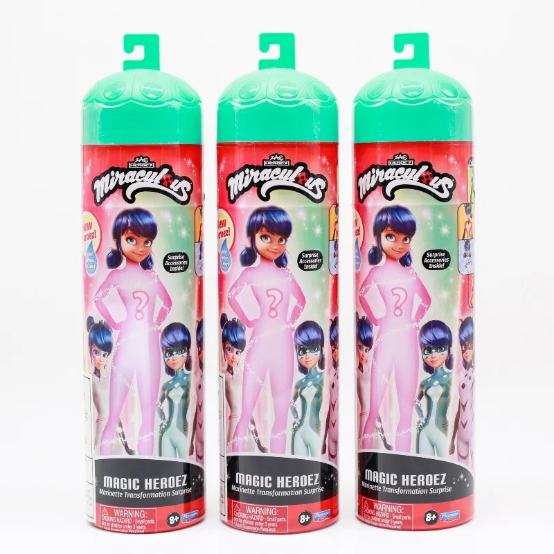 

Playmates Miraculous Ladybug Marinette Action Figure Transform Dress Up Magic Heroez Blind Box Toy Collection Kids Gifts