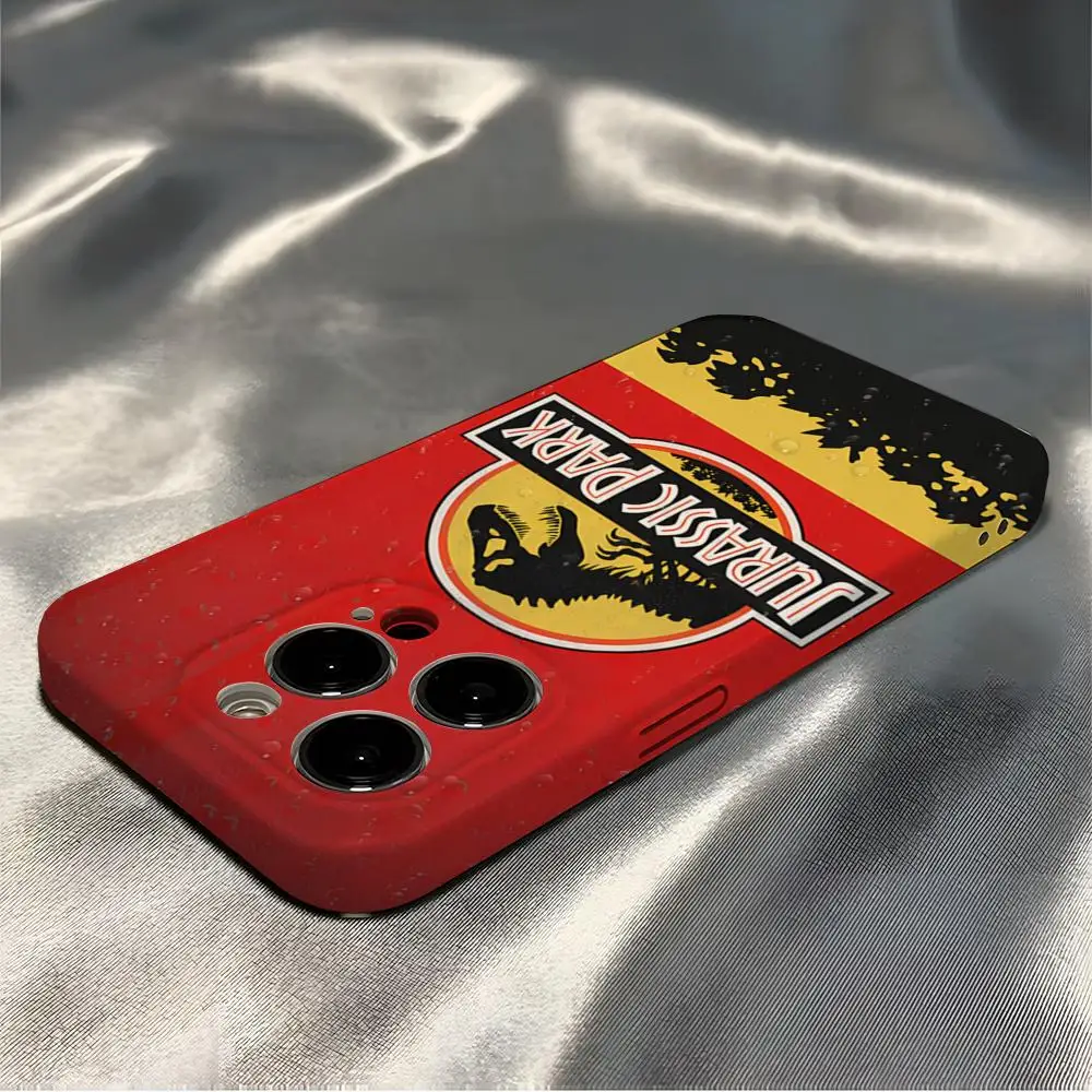 حافظة هاتف J-Jurassic Park Dinosaur World لهاتف آيفون 16 برو ماكس 15 برو 13 14 12 11 8 7 Plus X XR XS Max غطاء شامل #6