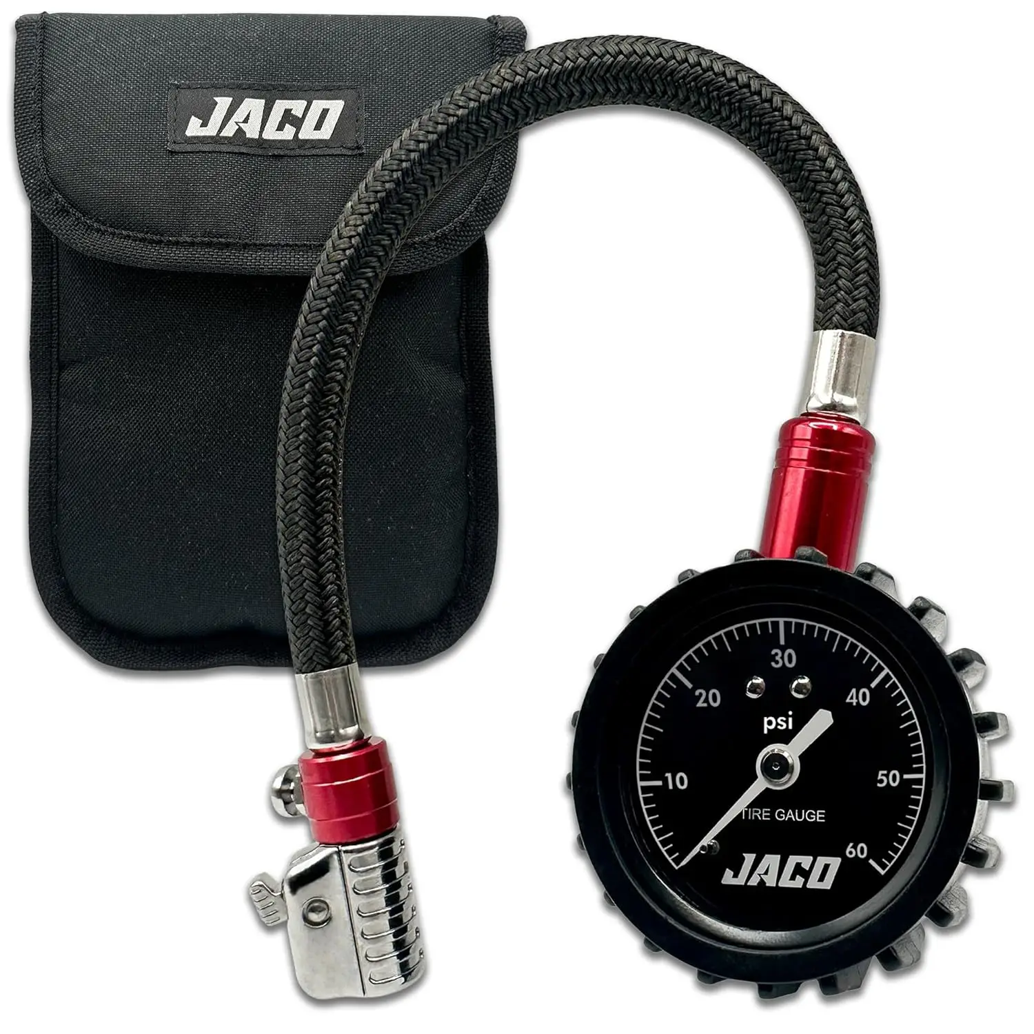 

ElitePro-X Tire Pressure Gauge with Lightning Chuck, 60 PSI for Accurate Car Tire Monitoring