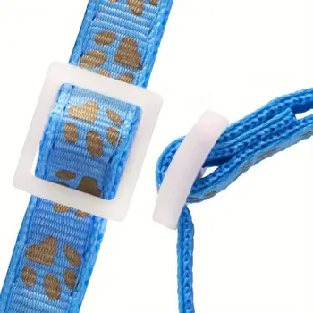 個人化反光金色爪印貓項圈 - 可客製化姓名牌和鈴鐺,可拆卸調整防走失項圈 10 best sales 可脫卸貓項圈 - №6