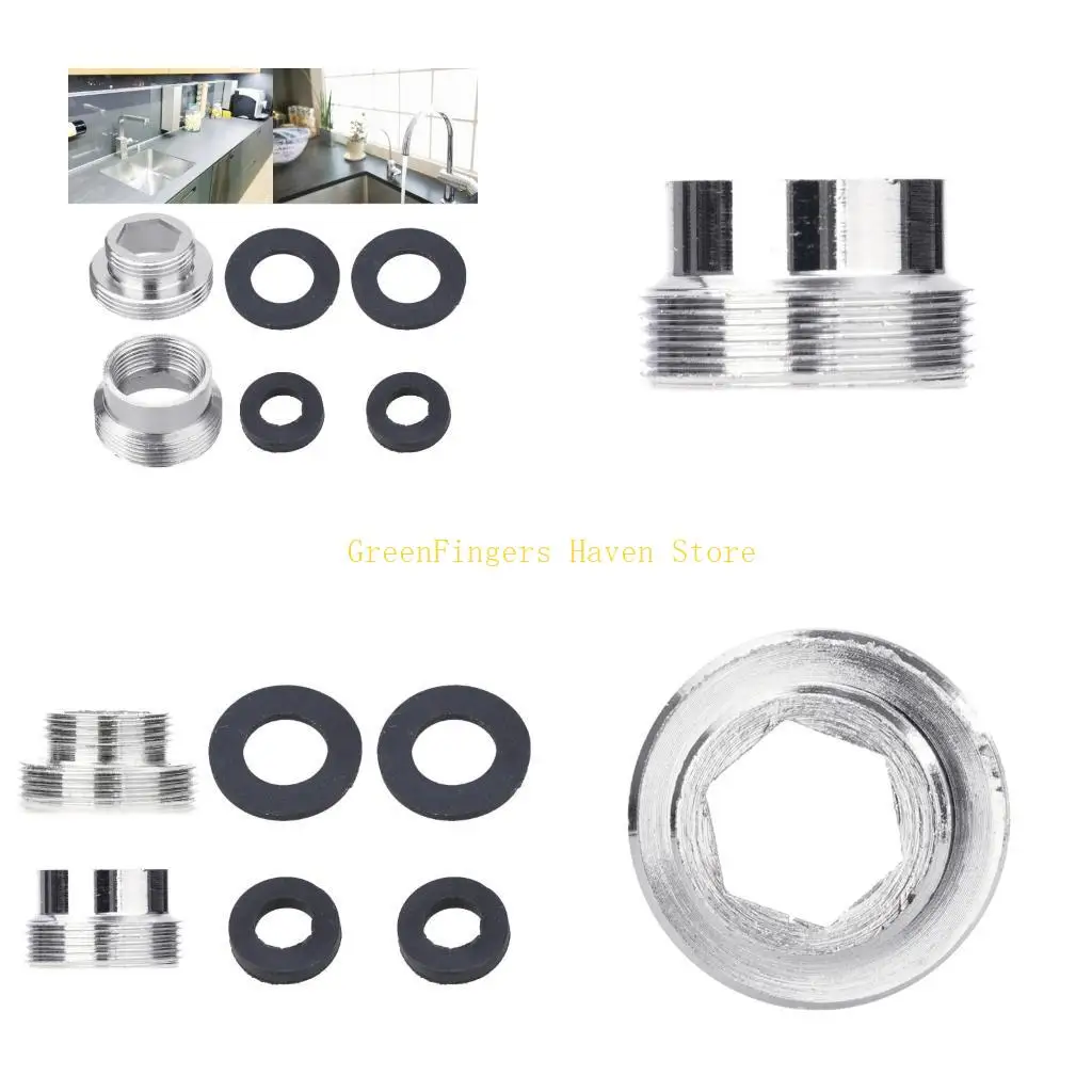 

F68D 2PCS Adapter Adapter Замена от 22 мм до 16 мм разъем Aerator Aerator