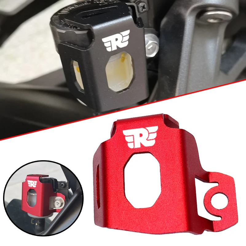 For Royal Enfield Interceptor 650 Motorcycle Rear Brake Fluid Reservoir Guard CNC Aluminum Oil Cap Cap Protector Cover