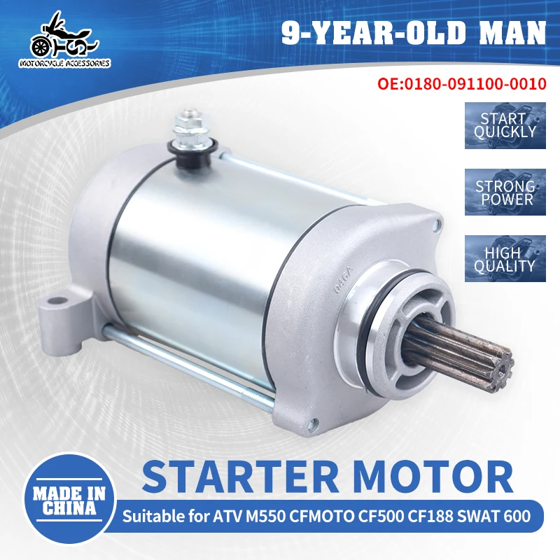 

Electrical Engine Starter Motor Fit For CF Moto CF500 CF188 Ancher 500 600 X5 X6 Z6 CFMOTO OEM: 0180-091100-0010