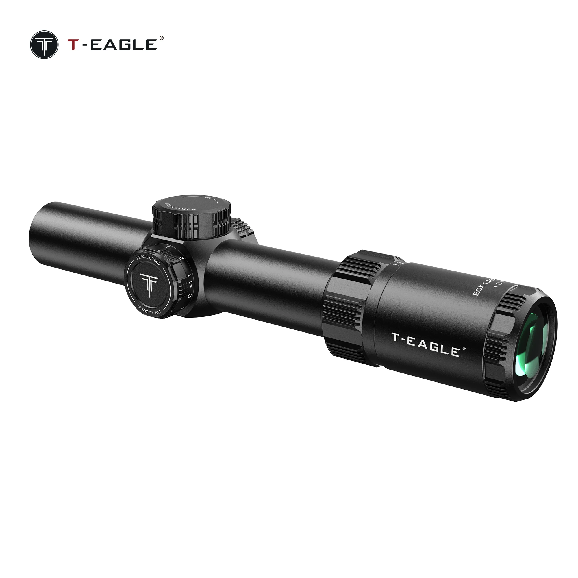 T-EAGLE EOX 1.2-6X24IR taktyczna LPVO krótka luneta celownicza do polowania Caza luneta z podświetlanym 1/4 MOA celownik Airsoft.223