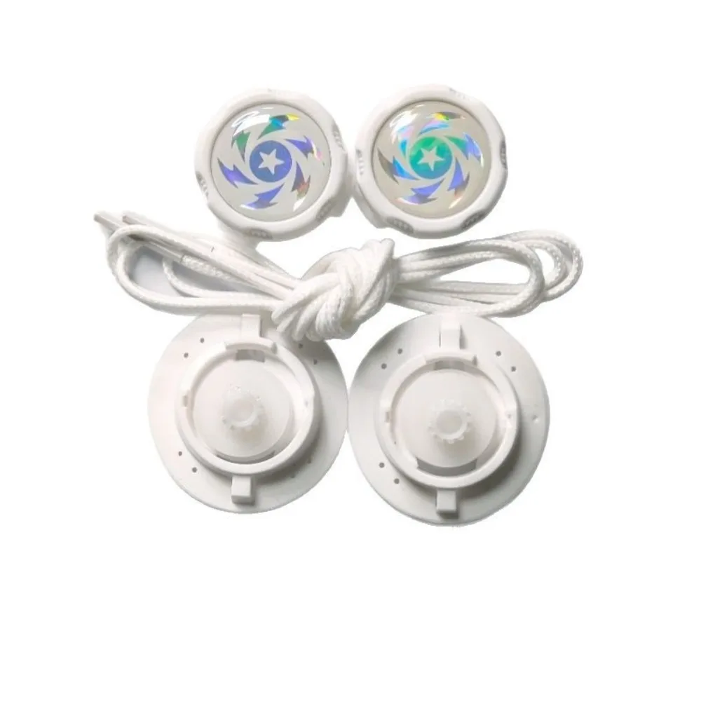 

1 Pair Thick Rope Crystal Swivel Buckle Laces Sneakers Without Ties 4mm Round Shoelace Automatic Shoelaces