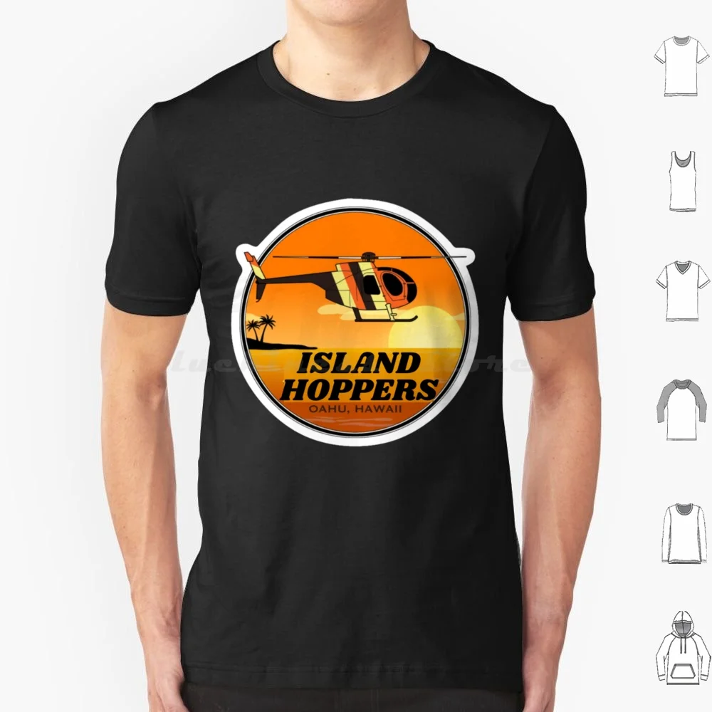 Island Hoppers 80 S Helicopter T Shirt 6xl Cotton Cool Tee Tom Selleck 80s Pi Hawaii Higgins Island Hoppers Selleck P I Robin