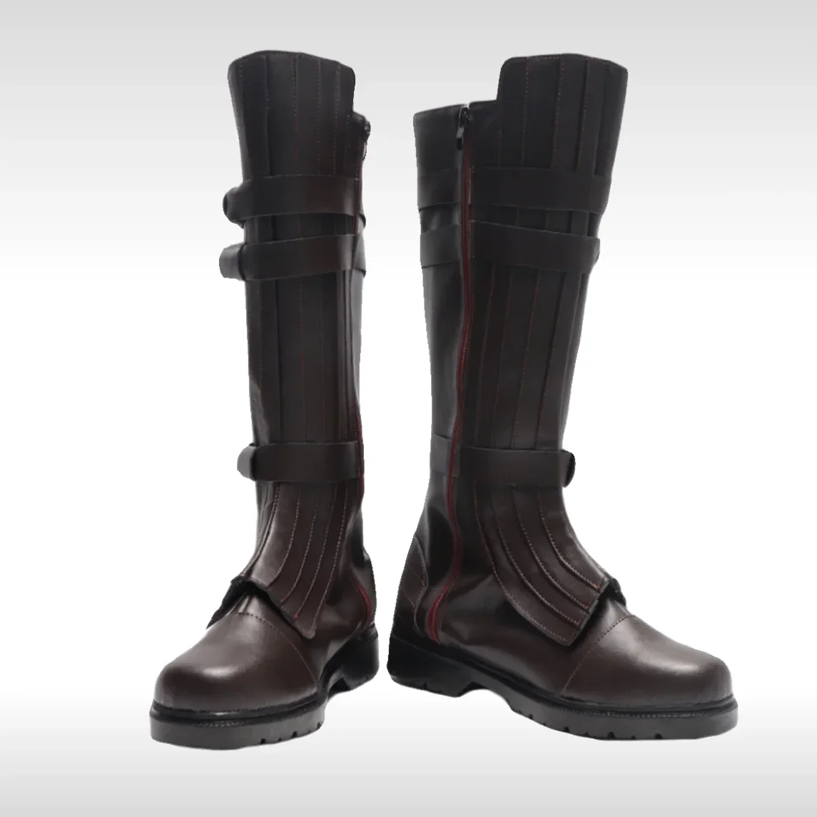 Anakin skywalker cosplay sapatos adultos homens halloween cosplay prop anakin skwalker botas feitas sob encomenda