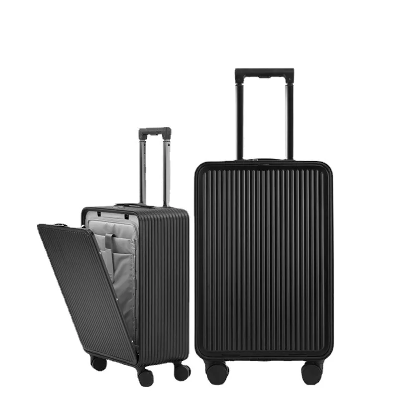 

Цельноалюминиевый корпус компьютера с боковой открытой, алюминиево-магниевый чемодан 24, передняя открытая передняя часть для деловых поездок на посадку 20, металлическая рулевая тяга