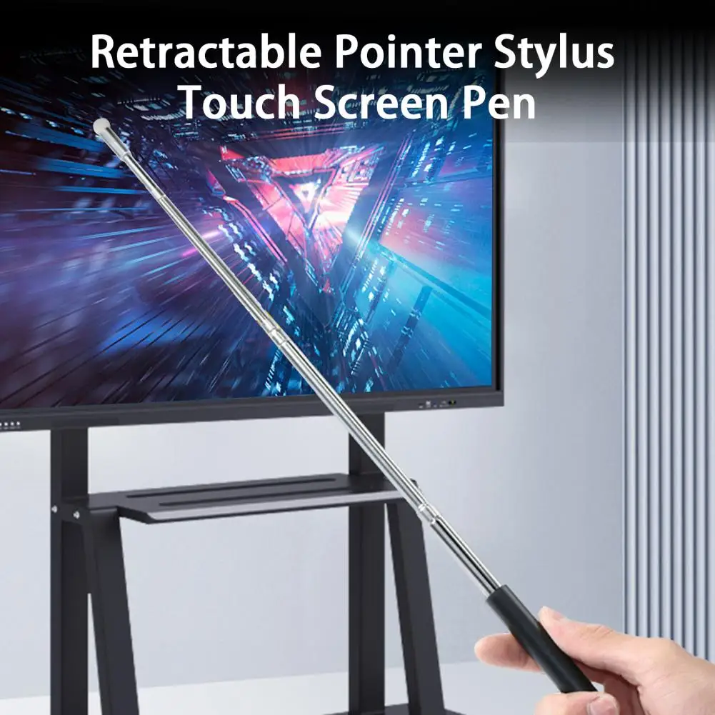 Functional Non-scratching Stylus Pen High Sensitivity Multifunctional Telescopic Rod Pointer Teaching Stick Teaching
