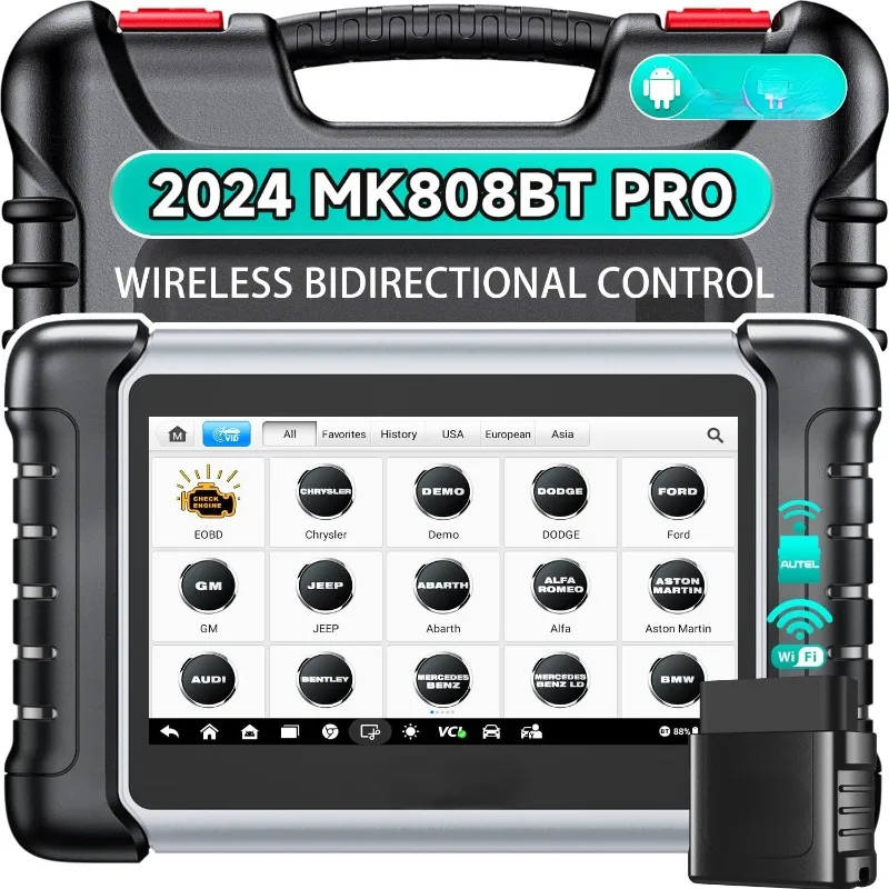 

MaxiCOM MK808BT PRO Scanner: 2024 Full Bidirectional Tool Level-up of MK808S MX808S MK808Z MK808, OS 11