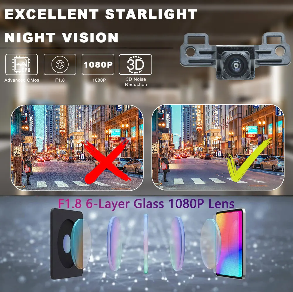 For Mazda 3 Mazda3 Axela BP 2019 2020 2021 2022 2023 Vehicle Logo Front View Camera AHD 1080P 170° Fisheye Car Front Camera