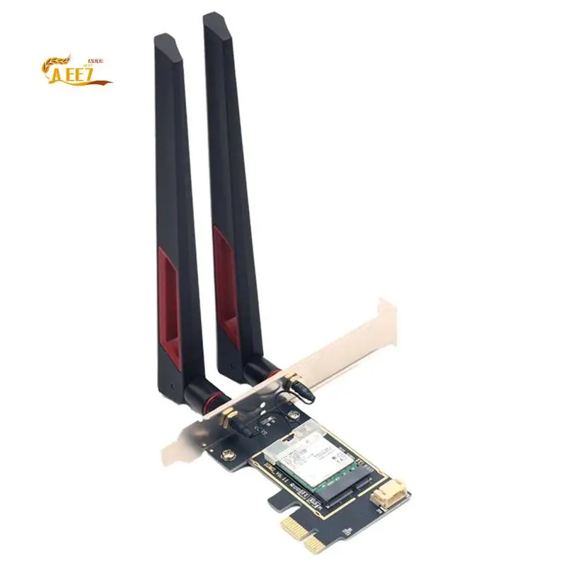 

AEE7-7265AN Wi-Fi 5-портовая карта с антенной 10DB, двухдиапазонная 2,4G/5ГГц, AC300M, Bluetooth 4.0, беспроводная сетевая карта PCI-E для ПК
