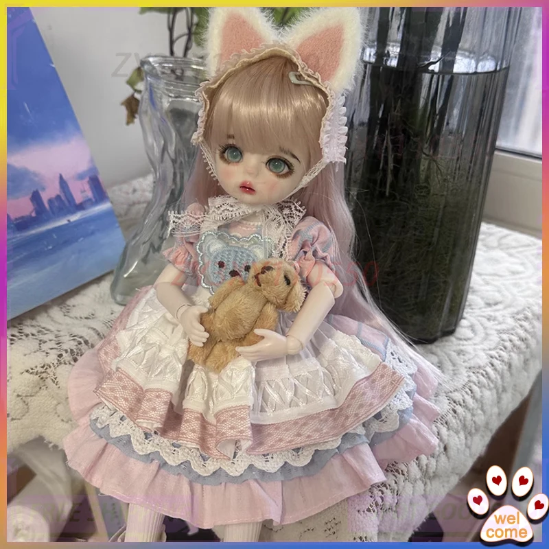 

30cm 6-Point Jointed Bjd Doll Girl Toy Sd Birthday Gift Changeable Makeup Dressing Doll For Collectors And Children