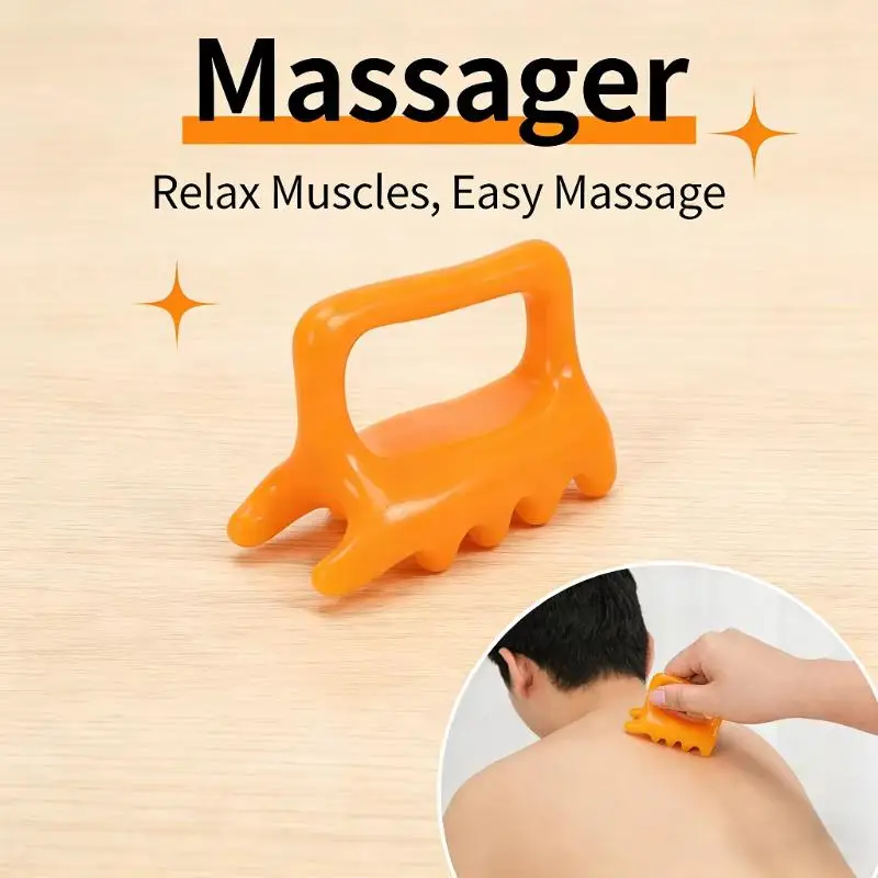 【CPI】Massage Tool With Anti-Slip Handle Ergonomic Design Massage Nodules For Facial Skincare Muscle Relaxation Home Use