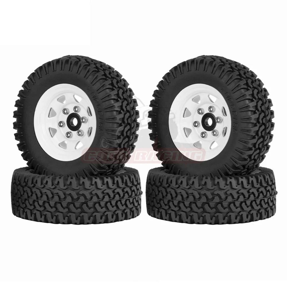 리모컨 자동차 타이어 휠, 1.55 인치 금속 휠 클라이밍 자동차 시뮬레이션, D90 TF2 Tamiya Tamiya CC01 LC70 MST Jimni용, 1PC