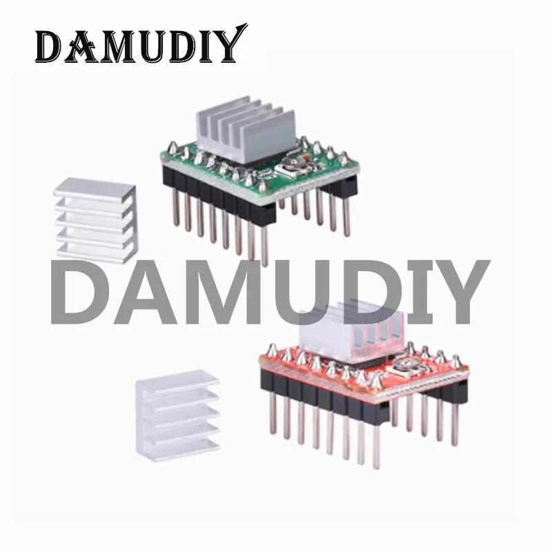 5pcs 3D Printer Parts A4988 DRV8825 Stepper Motor Driver With Heat sink For SKR V1.3 1.4 GTR V1.0 RAMPS 1.4 1.6 MKS GEN board