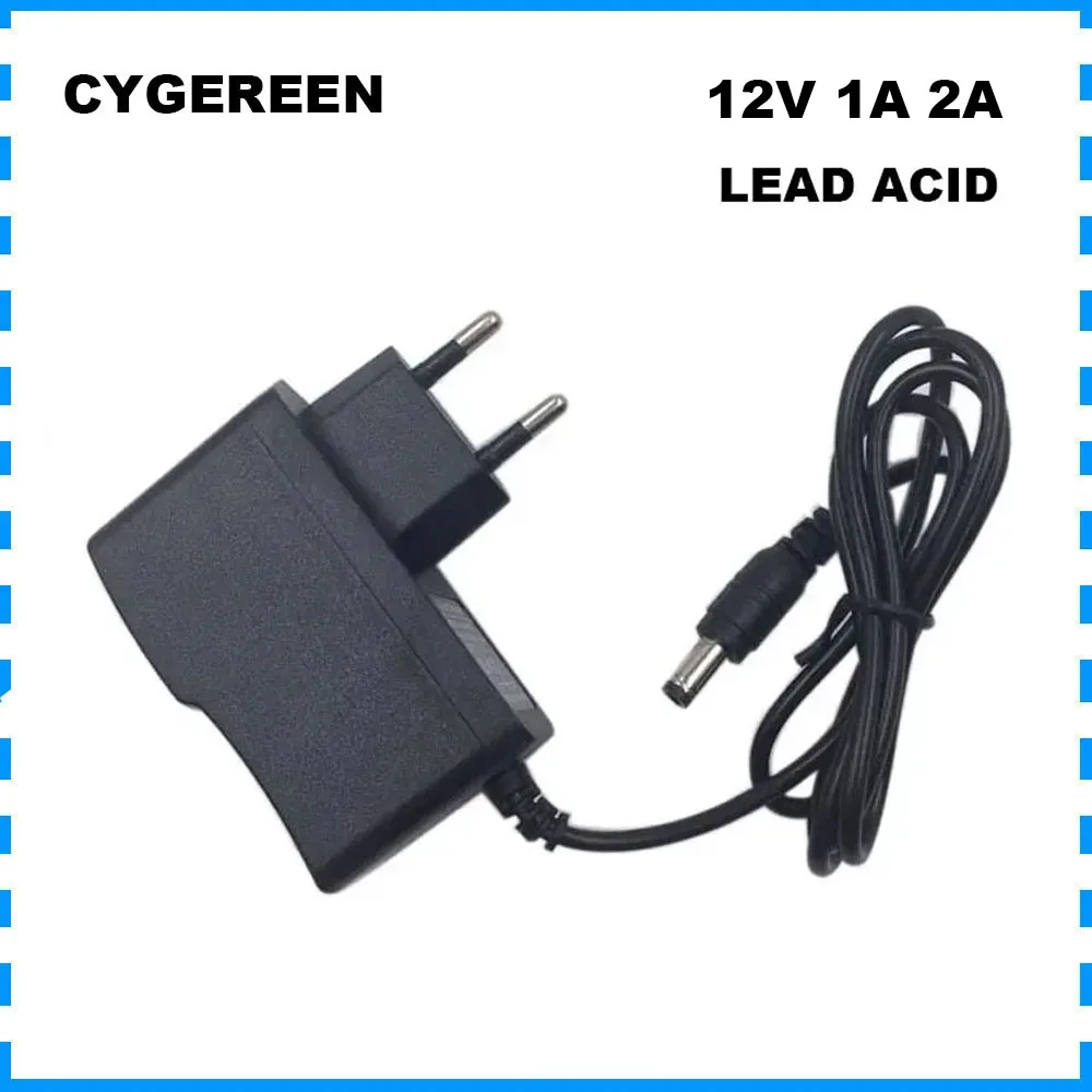 

12V 1A 2A Lead Acid Wall Charger 13.8V 12 Volt Electronic scale Toys Car Battery Charger DC