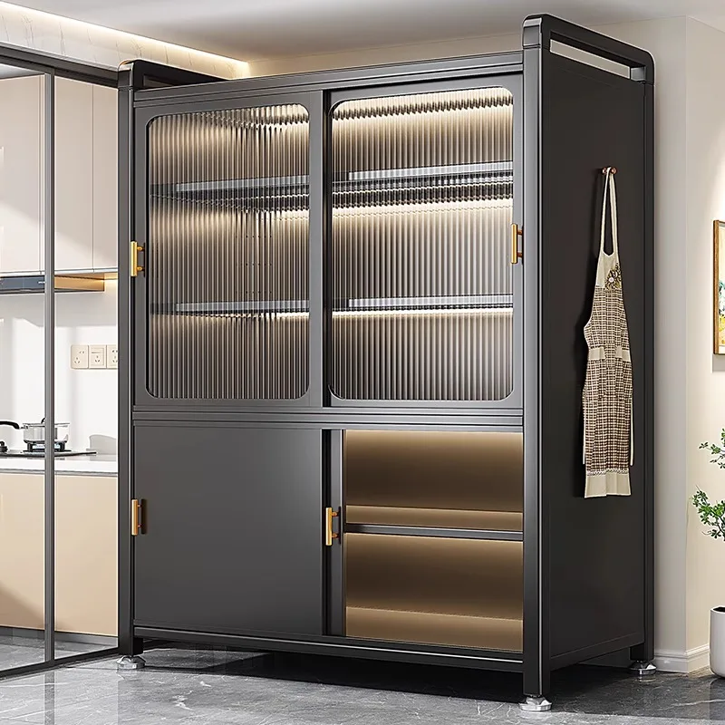 

Kitchen shelves Multi-layer floor cabinets Sliding door cabinets Household pots and bowls Storage cabinets Multifunctional