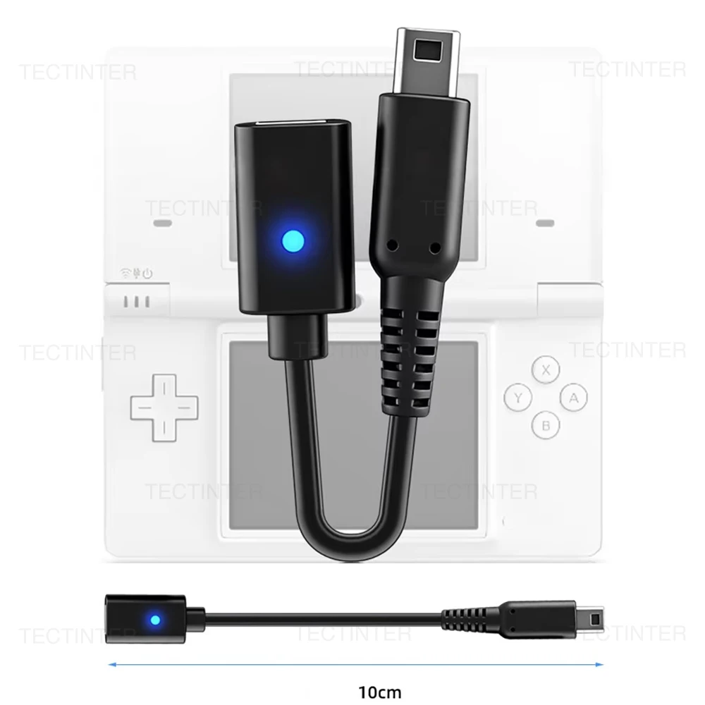 Typ-C Ladekabel für Nintendo NDSi 2DS 3DS 3DSLL 3DSXL Konsole Ladeadapter Konverter Stromversorgungskabel USB-C Kabel