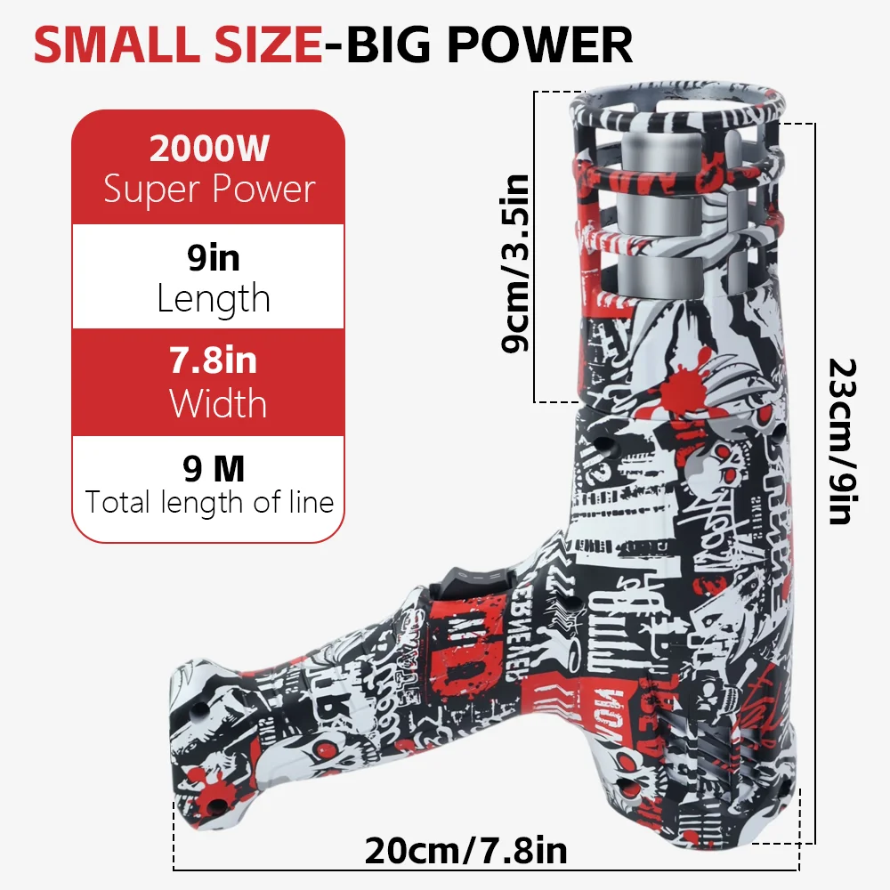 Picture 7: 220V Graffiti Hot Air Gun Temperatures Adjustable Display Real time Temperature Car Film Shrink Wrapping With Anti scaled Cover