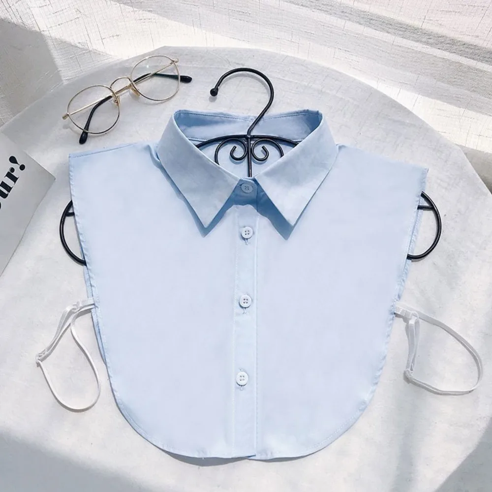 Retro Detachable Fake Collar Black Sharp Collar Adjustable Neckline Korean Style Square Collar Lapel Half Shirt Female