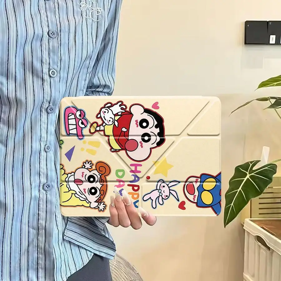 

Чехол-подставка для планшетов iPad Pro 2025, Air 4, 5, M3, M2, 1, 2, M4, 11 дюймов, Mini 6, 7, Pro 11-го, 10-го, 9-го, 8-го, 7-го поколений, 12.9 дюймов, Crayons