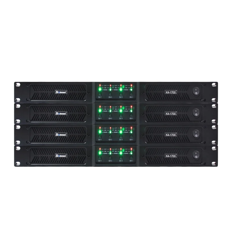

Sinbosen K4-1700 4 Channel Power Amplifier Professional Sound Amplifier