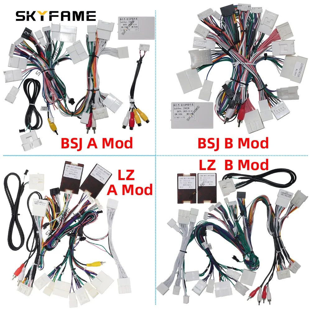 SKYFAME Car Harness Adapter Canbus Box Decoder Android Power Cable For Lexus RX RX300 RX330 RX350 RX400 RX450 Toyota Harrier