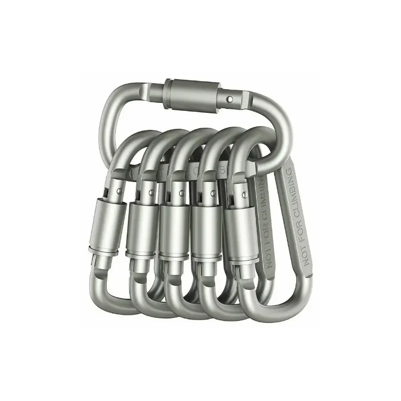 6PCS Carabiner Set For Key Camping Survival EDC Outdoor Keychain Clip Alloy Aluminum Tactical Caribiner Hook Karabiners