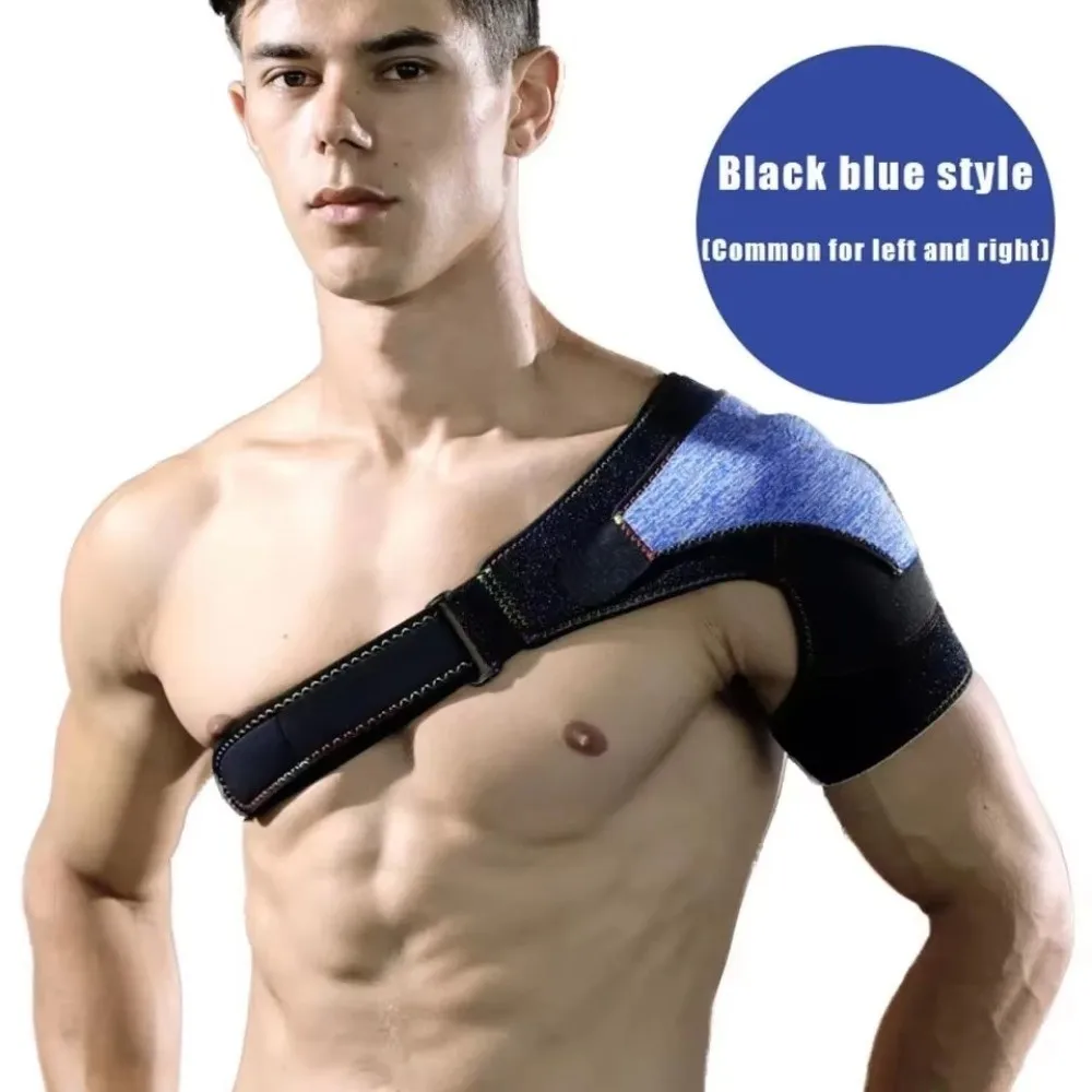 Adjustable Shoulder Brace Breathable Thickened Shoulder Support Wrap Double Layer Compression Fit Shoulder Protector