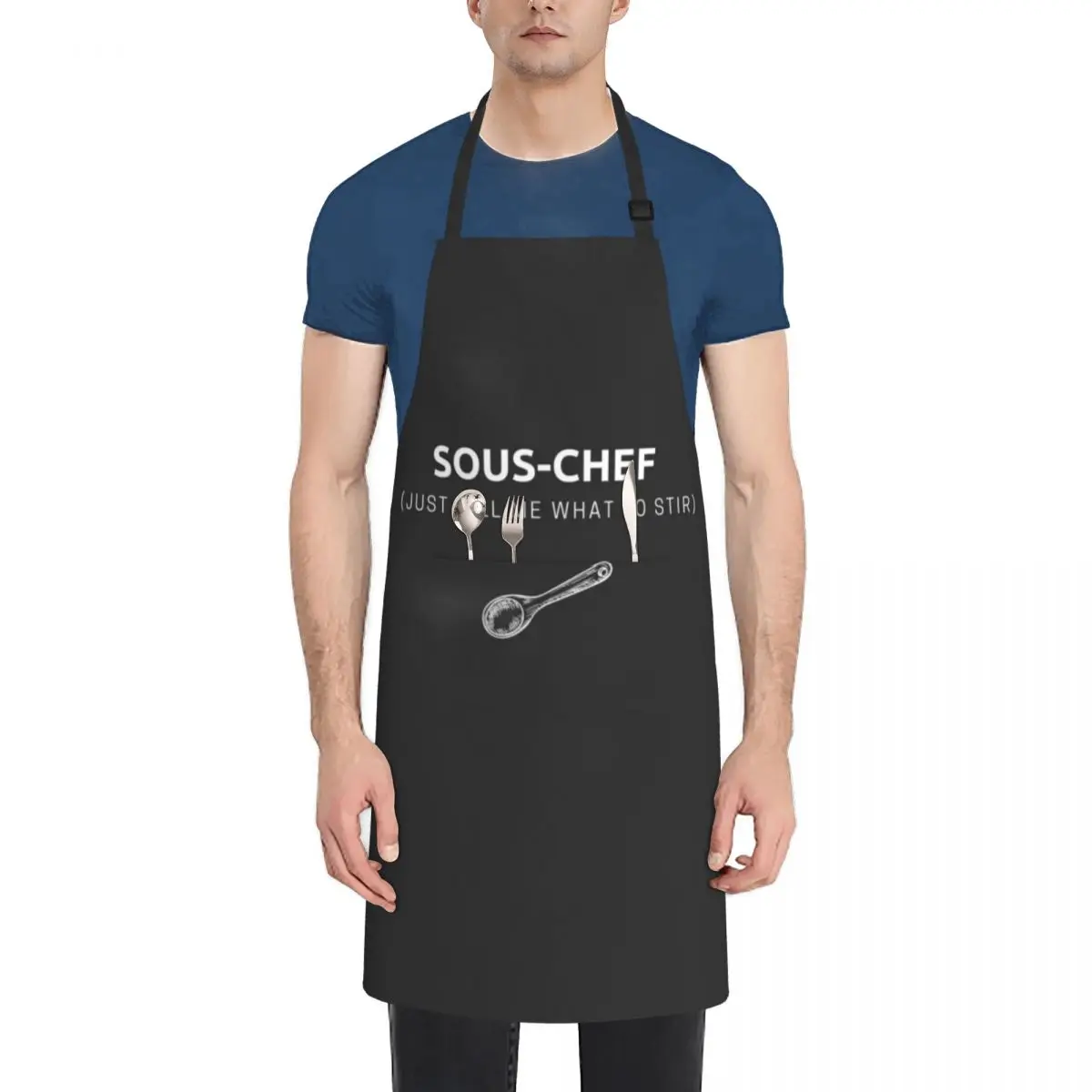 

Sous-chef (Just Tell Me What to Stir) (Light Text) - Home Cooking Apron Apron For Men Ladies beauty master Apron