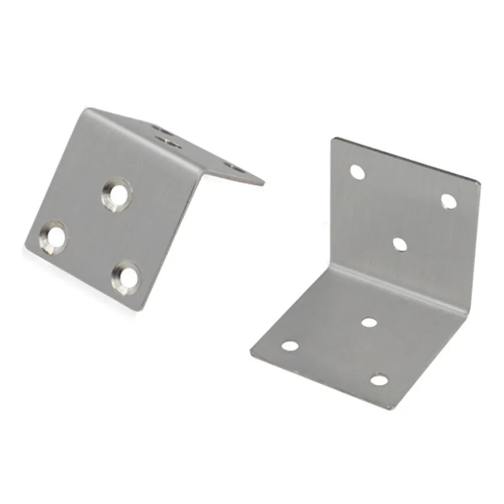 Corner Brace Angle Bracket Home 2PCS 40*40mm 90 Degree Furniture Cabinet Protector Joint Bracket L Shape Silver