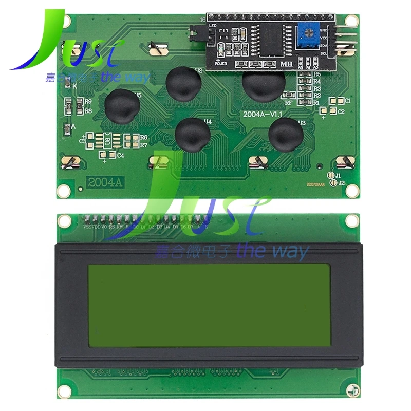 Imagem -04 - Módulo Adaptador de Interface Serial para Arduino Tela Azul e Verde Lcd de Caracteres Hd44780 Iic I2c 2004 20x4 2004a 2004