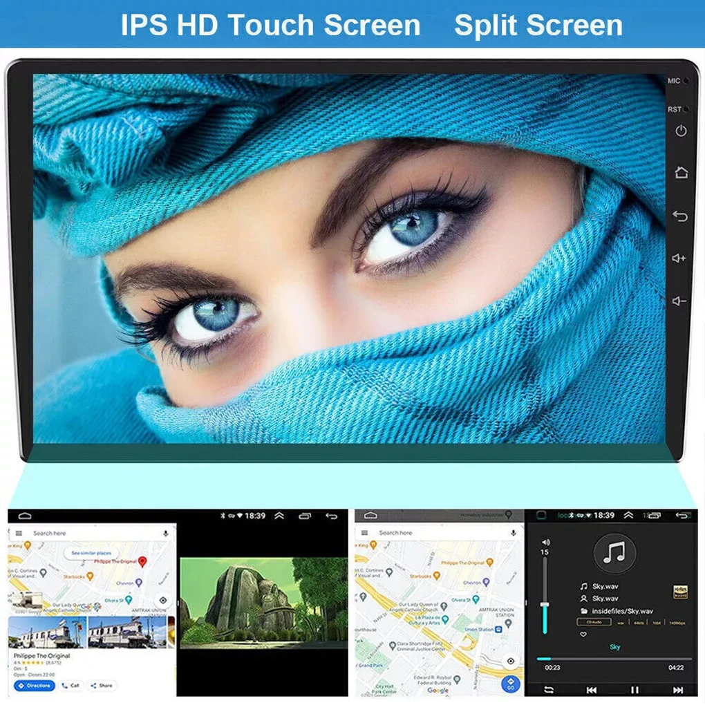 راديو السيارة الأسود إلى المستوى التالي مع obd DVR TPMS X MIC U Disk D SP DAB 2 + 32G #4
