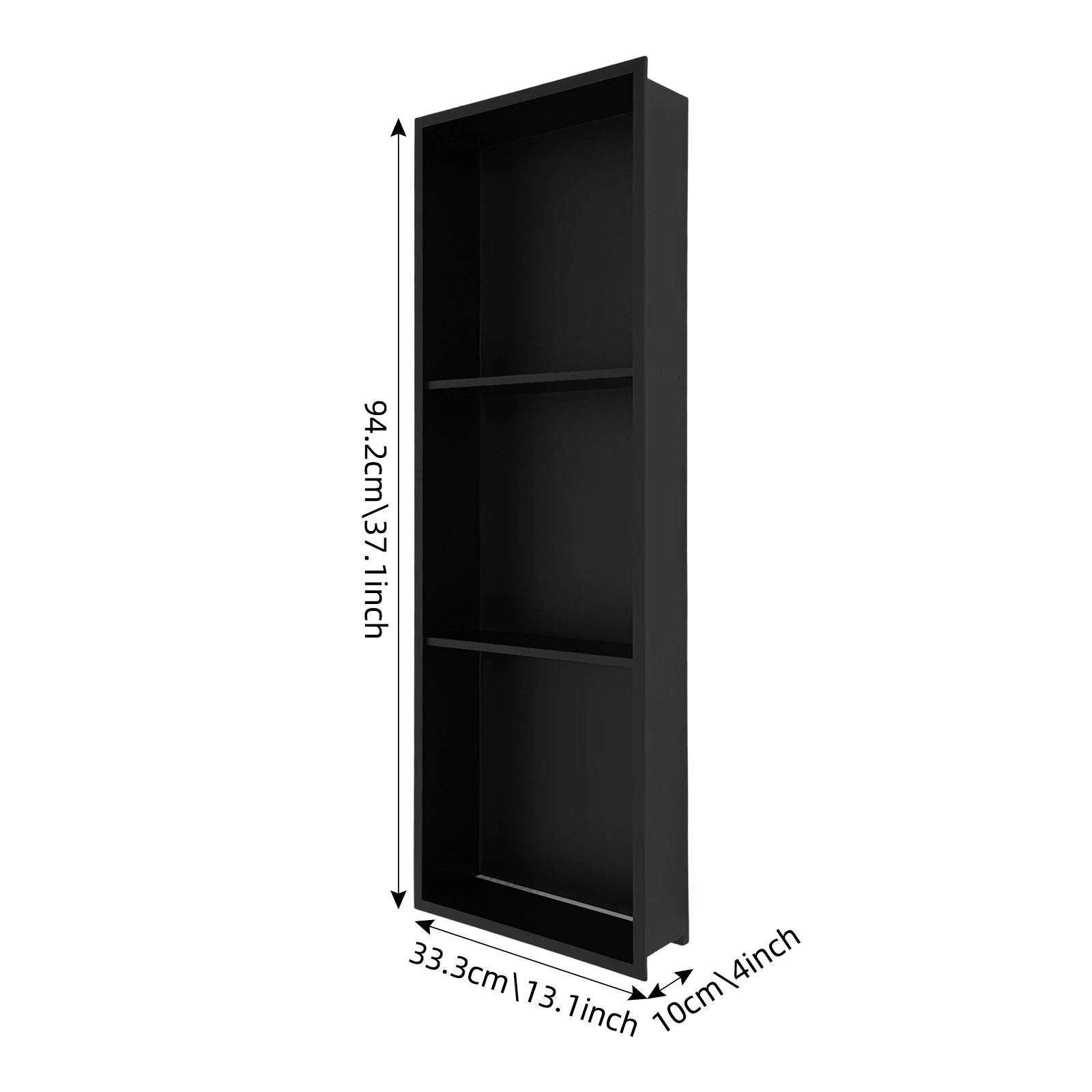 12x18in/24in/36in RGB RVS Douche Niche Badkamer Wandnische 2/3 Laags Wand Douche Niche 12V 24W