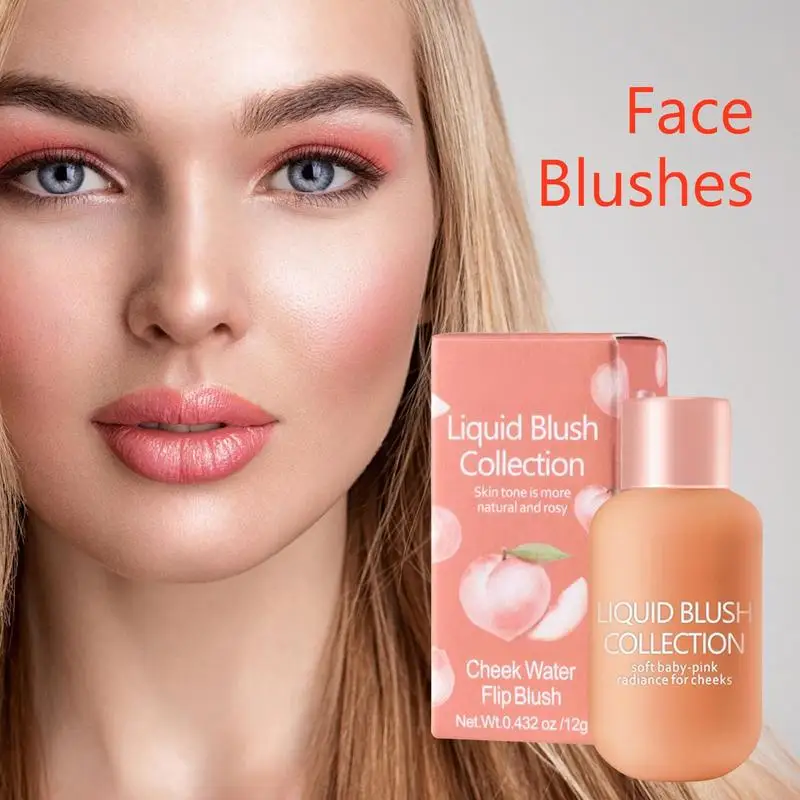 Beauty Liquid Blush Lasting Natural Liquid Contouring Face Blush 3 In 1 Blush Face Liquid Soft Light Liquid Blush per guance