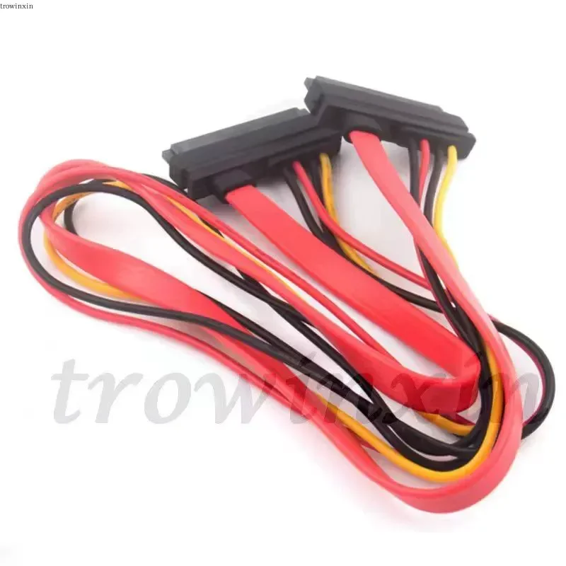 SATA Hard Disk Data Power Cable 7+15 Pin Female to Bus HDD Player Copy Machine Adapter Cable for Computer Storage Devices