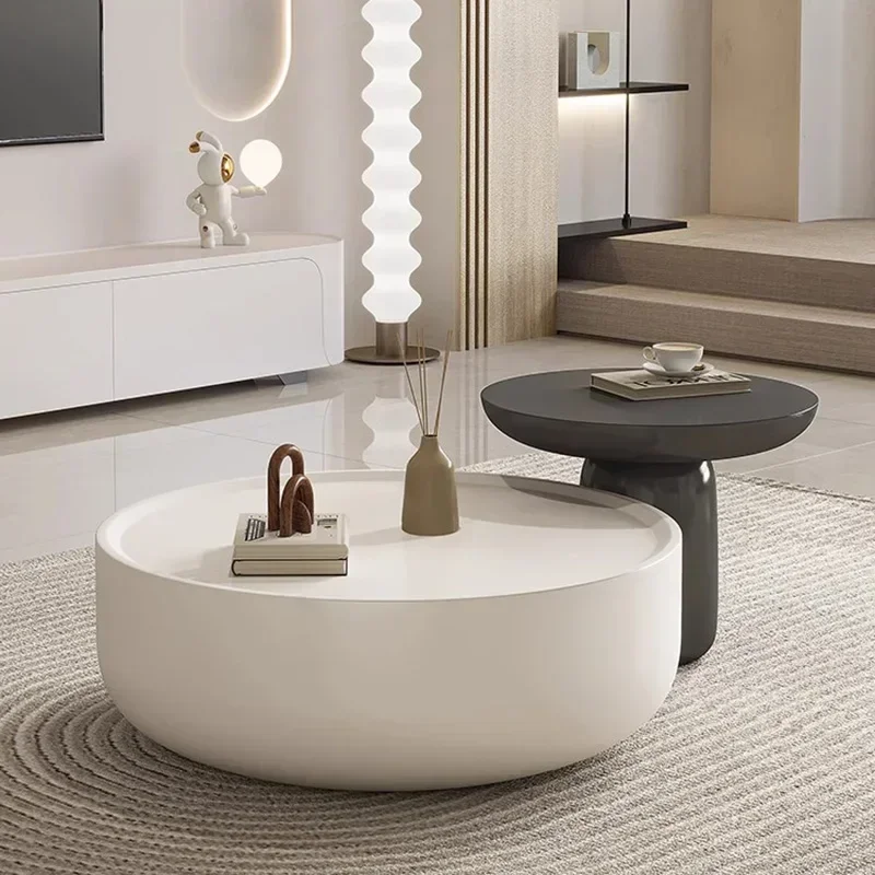 

European Round Coffee Tables Minimalist Unique Nordic Wood Coffee Tables Modern Living Room Korean Mesas Bajas Home Furniture