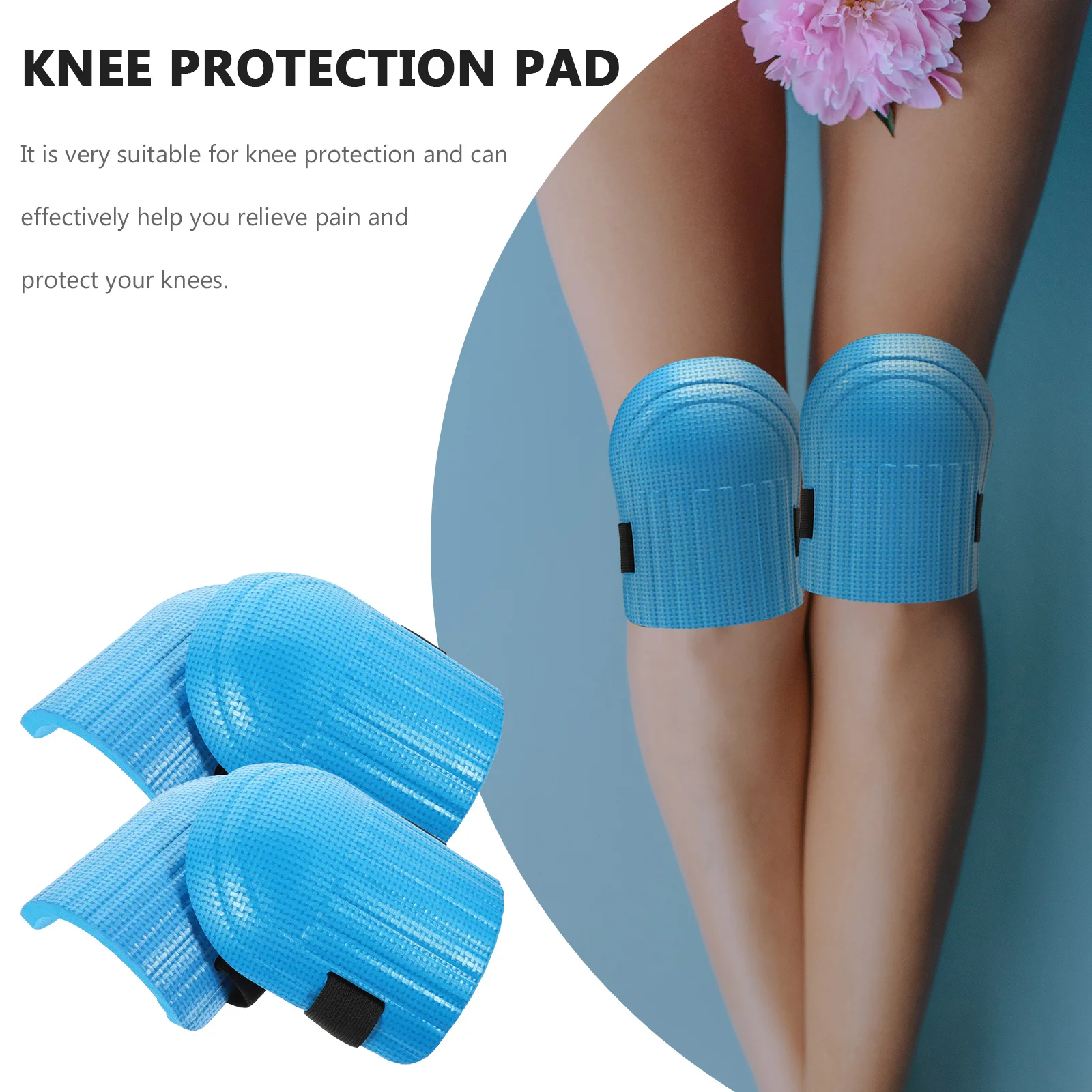 2 Pairs Knee Pads Professional Guard Construction Accessory Heavy Convenient Garden Kneepad for Men Eva Work Household Man