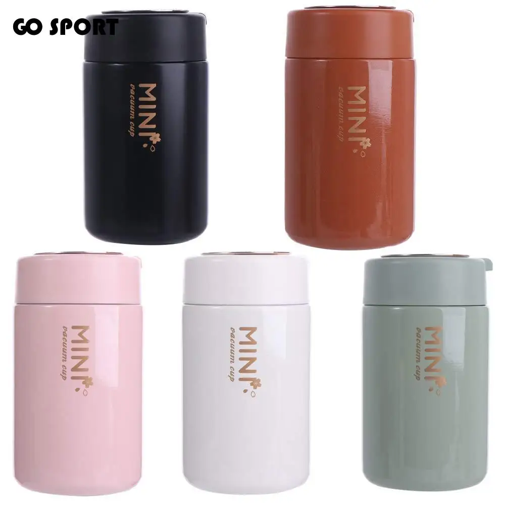 Blumen-Mini-Thermosbecher, Edelstahl, isoliert, tragbare Isolierflasche, tragbar, hält Kälte und Hitze, Thermo-Wasserflasche