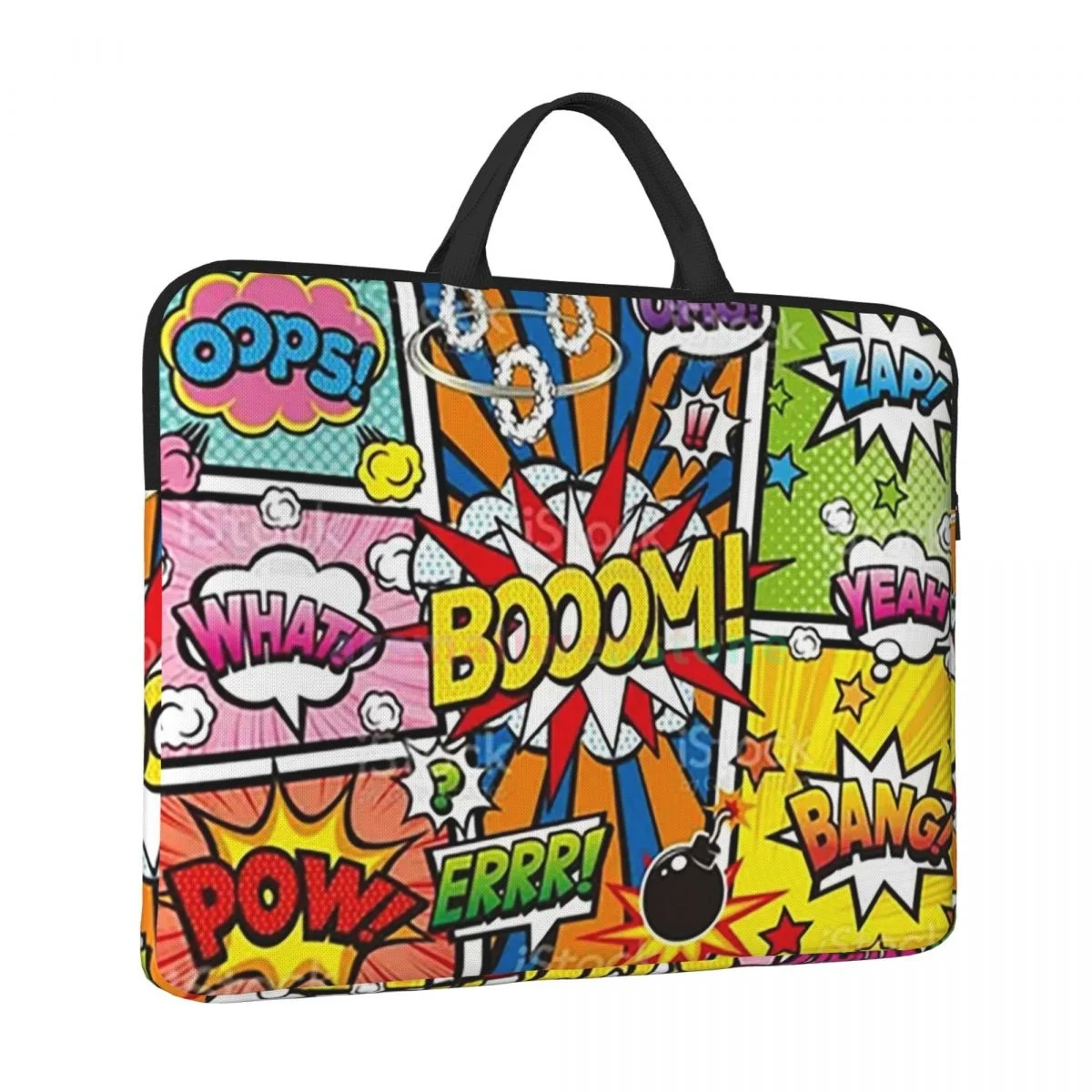 American Comic Book Collection Pop Laptop Bag Computer Bag Office Business Travel 14 Inch Water Resistant Large Laptop Case