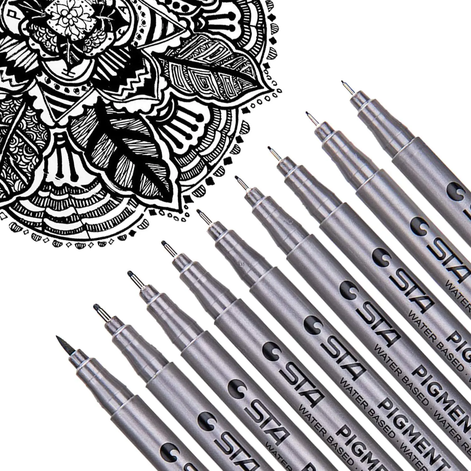 

Black Micro-Pen Fineliner Ink Pens, Pens Micro Fine Point Drawing Pens for Sketching, Anime, Manga, Artist Illustration, Journal