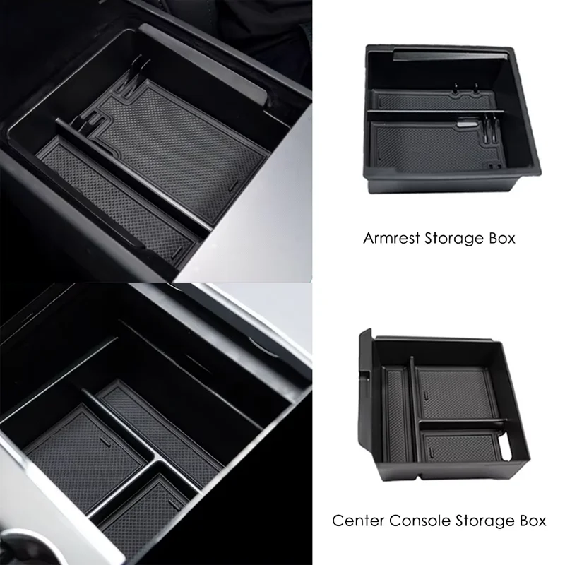 ل تسلا نموذج Y L العرعر 2026 صندوق تخزين نموذج 3 2025 هايلاند مركز وحدة التحكم مسند الذراع غطاء صينية تخزين ترتيب الملحقات