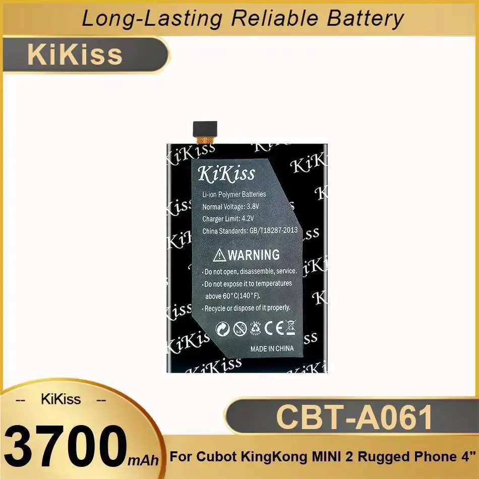 

For Cubot Kingkong Mini 2 Rugged Phone 4" High Capacity Reliable Replacement Mobile Battery Cbt-A061 3700Mah