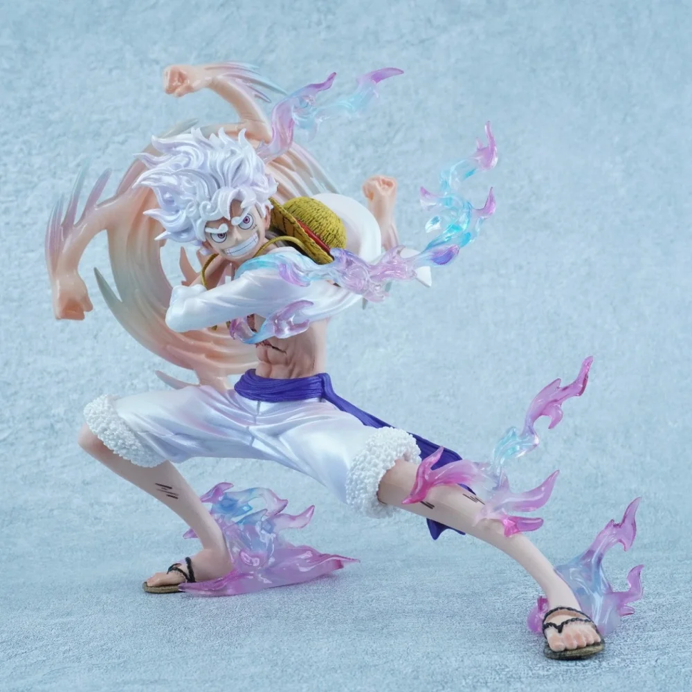 Anime One Piece Monkey·D·Luffy Nikka Fifth Gear Swinging Arms PVC Action Figure Collectible Model Doll Toy 19CM