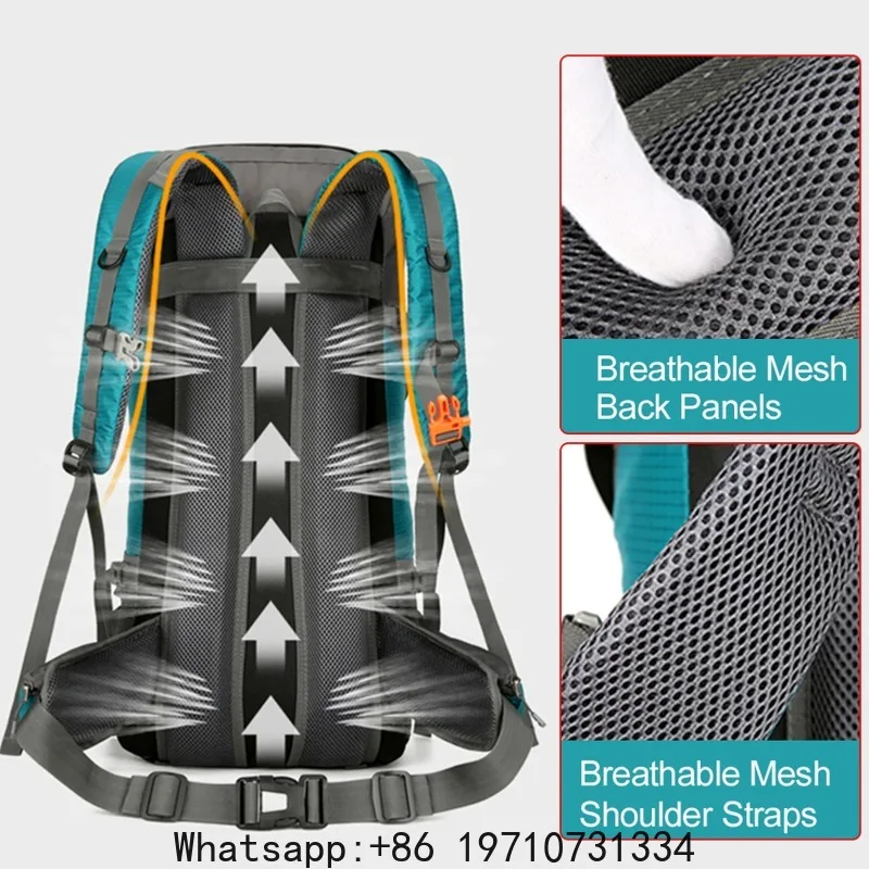 70L Hiking Backpack Camping Climbing Rucksack Travel Trekking Rucksack Mountaineering Bag Outdoor Sports Backpack Waterproof