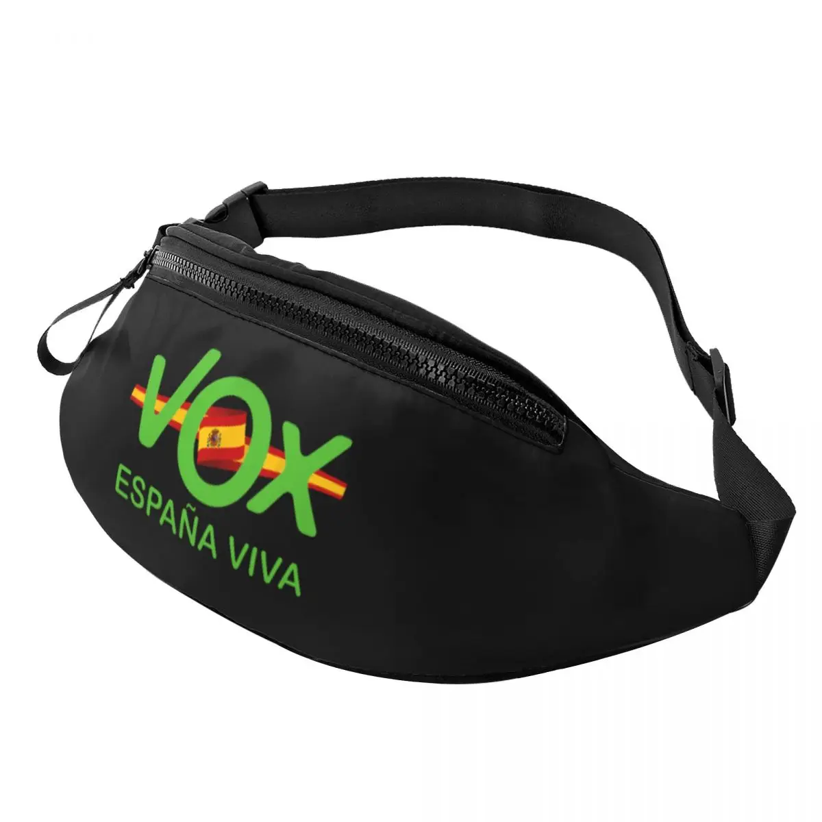 

Espana Viva Vox Fanny Bag Custom Spain Flag Crossbody Waist Pack Men Women Cycling Camping Phone Money Pouch