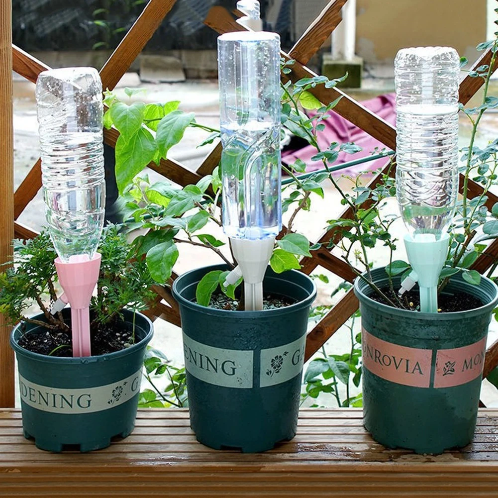 3Pcs Self Watering Spikes Automatic Watering System for Potted Plants Adjustable Water Drip Irrigation System for Home Vacation